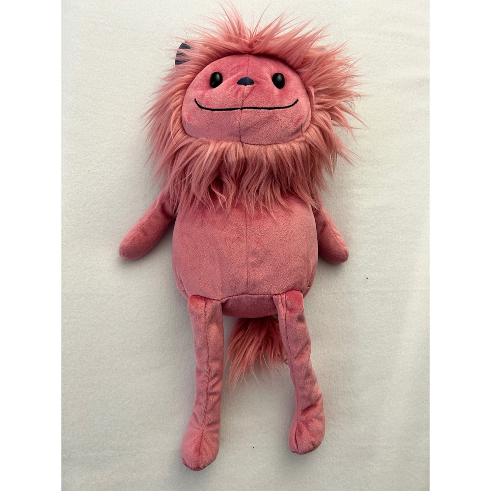 Jellycat London Jinx Monster Pink Plush Stuffed Animal Shaggy Mane Toy 17"